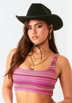 Hats*Missy Empire Zoe Black Cowboy Hat